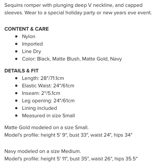 HOST PICK 🔥TOBI ✨NWT✨ MATTE GOLD ROMPER - Picture 6 of 6